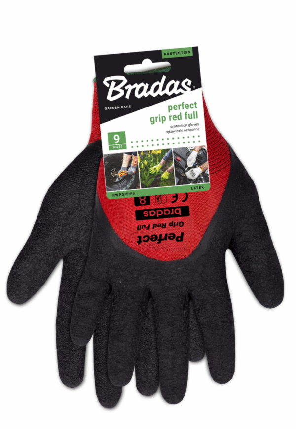 BRADAS PERFECT GRIP RED FULL Latex Protective Gloves - Image 2