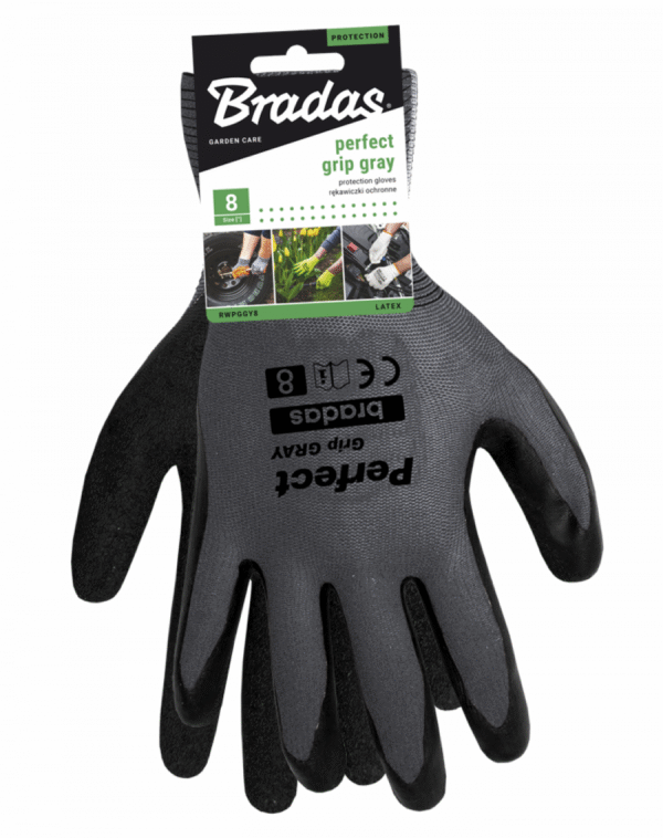 BRADAS PERFECT GRIP GRAY Latex Protective Gloves - Image 2