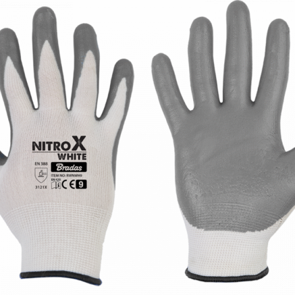 BRADAS NITROX WHITE nitrile protective gloves