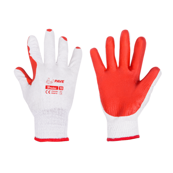 BRADAS PAVE Protective Gloves, Rubber