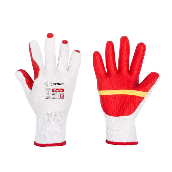 BRADAS STONE Protective Gloves, Rubber