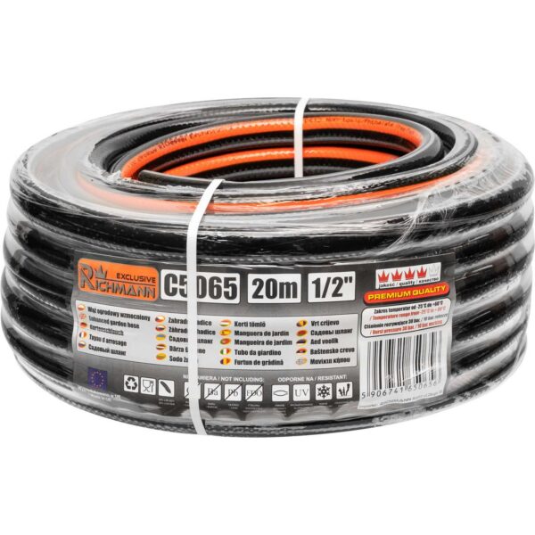 RICHMANN REINFORCED GARDEN HOSE "ORANGE" 1/2' - 20M