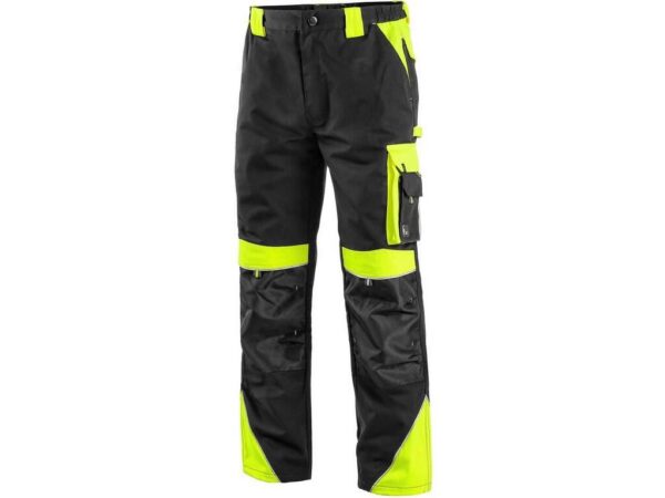 CXS Sirius Brighton Black and Yellow Waist Trousers