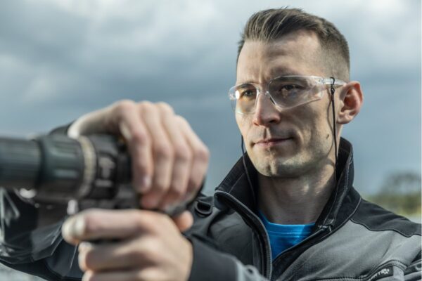 HOGERT SAUER safety glasses clear/blue - obrazek 2