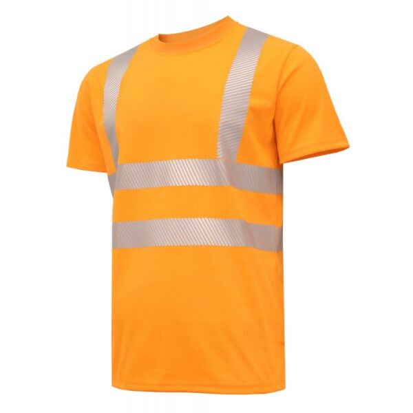 HOGERT JURAL II Warning polycotton T-shirt orange