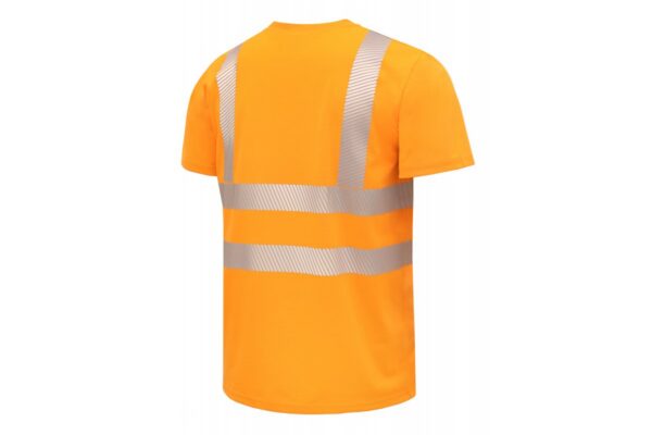 HOGERT JURAL II Warning polycotton T-shirt orange - Image 2