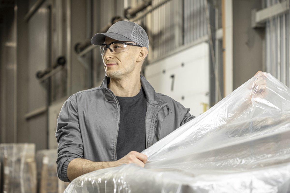 HOGERT KLAUS cap light gray - obrazek 2