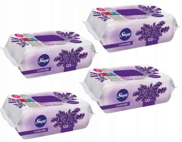 Sleepy Lavender 120pcs set of wet wipes for the body lavender