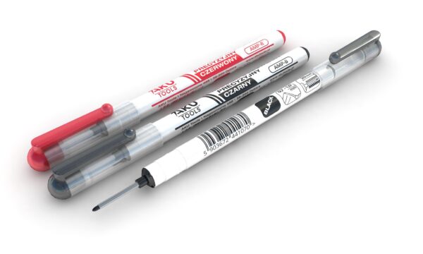 AKU TOOLS Precision Red Construction Marker | Marking Deep Holes | AMP-R