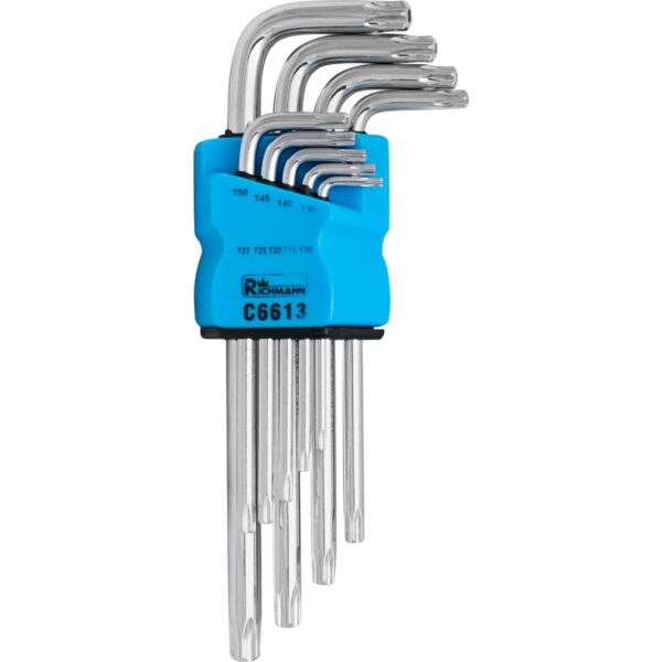RICHMANN TORX KEYS T10-T50 MM, 9 PIECES