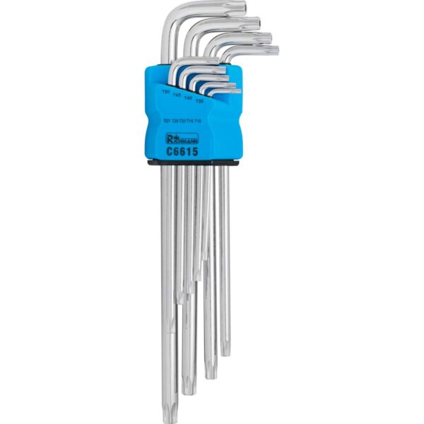 RICHMANN TORX KEYS T10-T50 MM, LONG, 9 PIECES