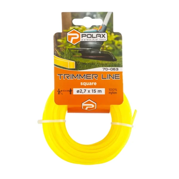 Wire for trimmer "Square" 2.7 mm Polax 15 m (70-063)