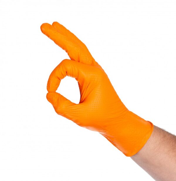 ProMates Grip Orange Gloves (50 PCS) - Image 2